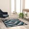 Flash Furniture Turquoise 4' x 5' Diamond Patterned Area Rug OKR-RG1106-45-TQ-GG - alternate 1